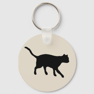 big black cat keychain