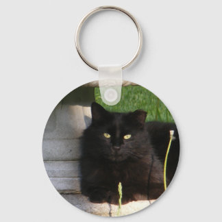 Big Black Cat ~ keychain