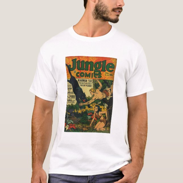 Big Black Jaguar - King of the Jungle - Leopard T-Shirt (Front)