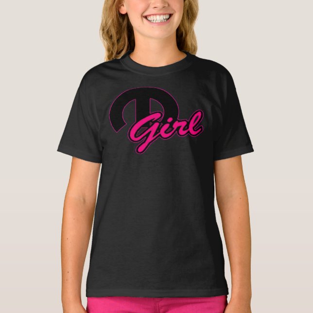 BIG Black M and Hot Pink Mopar GIRL Classic T-Shir T-Shirt (Front)