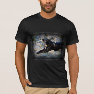 Big Black Pitbull Lab Cross T-Shirt