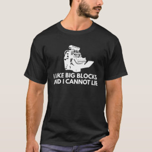 Big Block Engine Car Guy T-Shirt