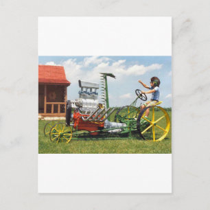 Big Block Lawn Mower Postcard