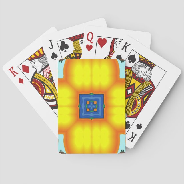 Big Blossom Colour Playing Cards (Back)