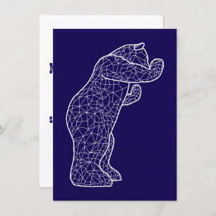 big blue bear invitation