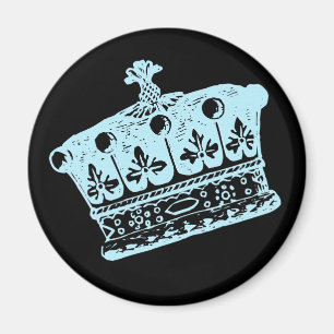 Big Blue Crown or Coronet Products Magnet
