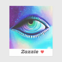 Big blue Eye spooky creepy