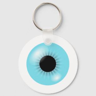 Big Blue Eyeball keychain