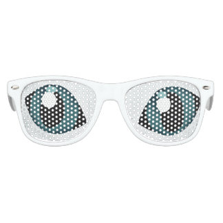BIG BLUE EYES CAT.  EXTRATERRESTRIAL ALIEN CAT KIDS SUNGLASSES