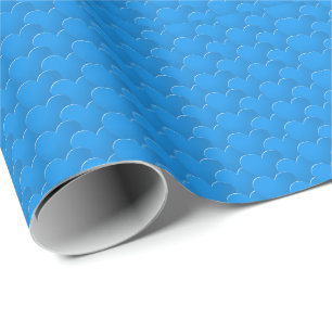 Big blue Hearts pattern Love Valentine's day gift Wrapping Paper
