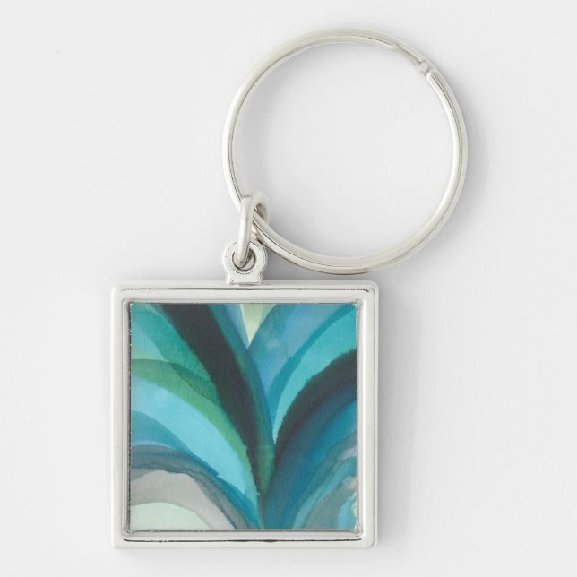 Big Blue Leaf I Keychain (Front)