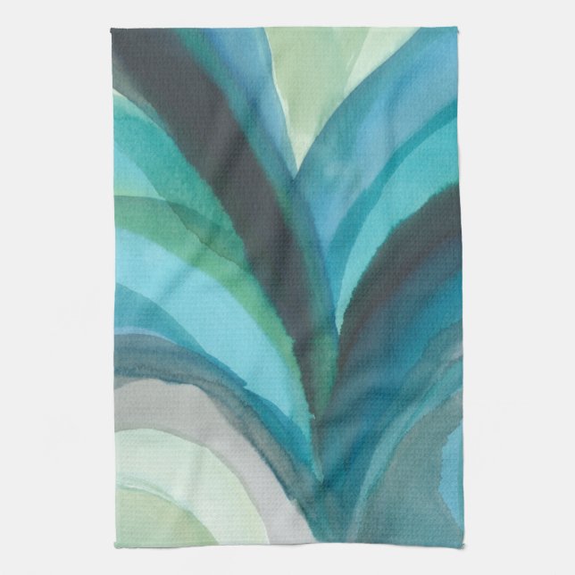 Big Blue Leaf I Kitchen Towel (Vertical)
