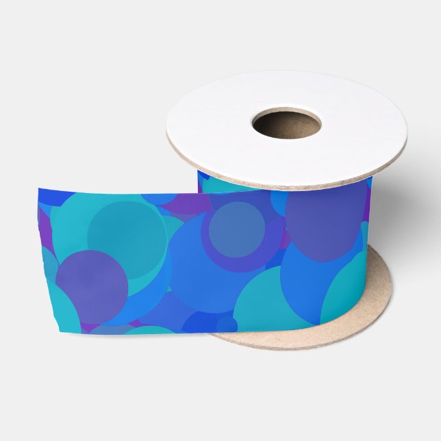 Big Blue Marbles Satin Ribbon (Spool)