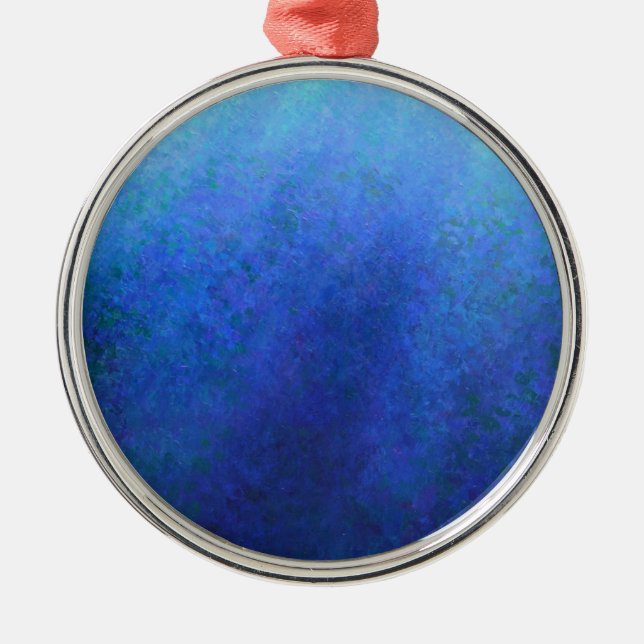 Big Blue Metal Ornament (Front)