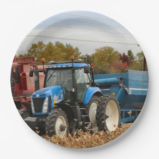 Big blue paper plate (Front)