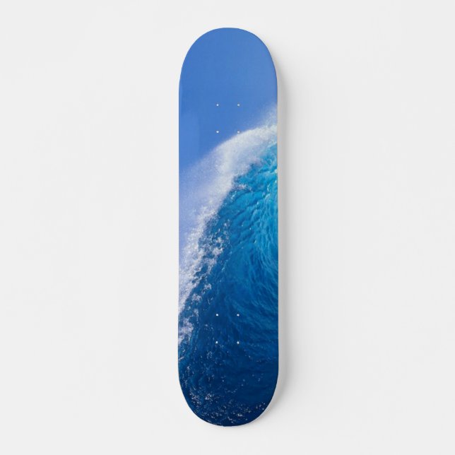 Big blue wave skateboard (Front)