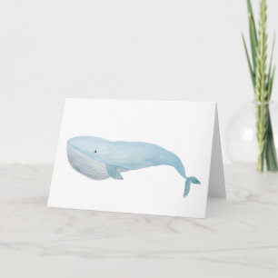 Big Blue Whale Greeting Card