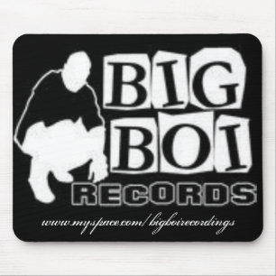 big boi records logo, www.myspace.com/bigboirec... mouse pad