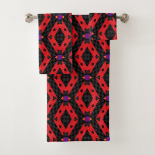 Big Bold African Pattern Bath Towel Set