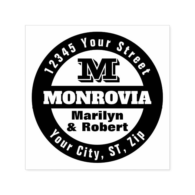 Big Bold Large Print Self-inking Stamp (Design)