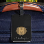 Big Bold Line Monogram Luggage Tag<br><div class="desc">Big Bold Monogram personalized mousepad.</div>
