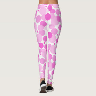 Big, Bold, Variegated Pink Polka Dots AH2015 Leggings