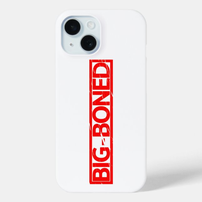 Big Boned Stamp Case-Mate iPhone Case (Back)