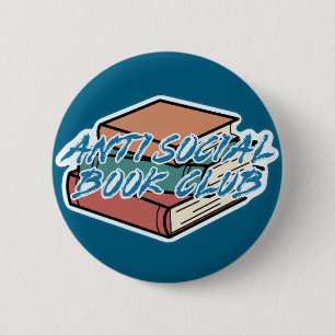Big Book Energy, Antisocial Book Club 2 Inch Round Button