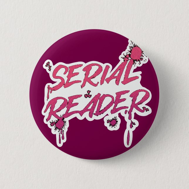 Big Book Energy, Serial Reader 2 Inch Round Button (Front)