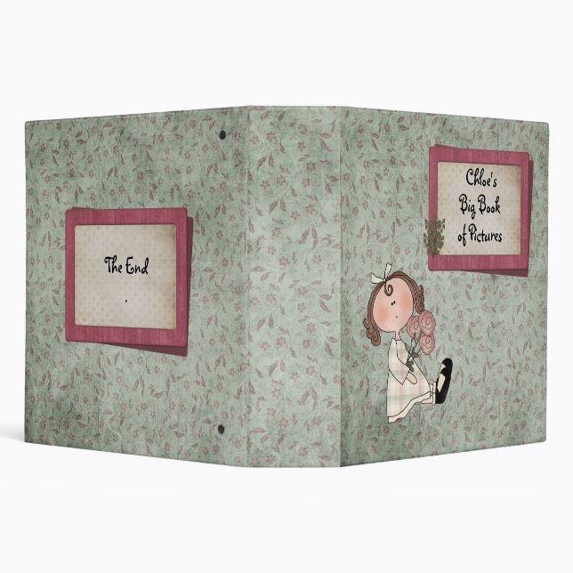 Big Book of Pictures  Customizable 2 Inch Binder (Background)