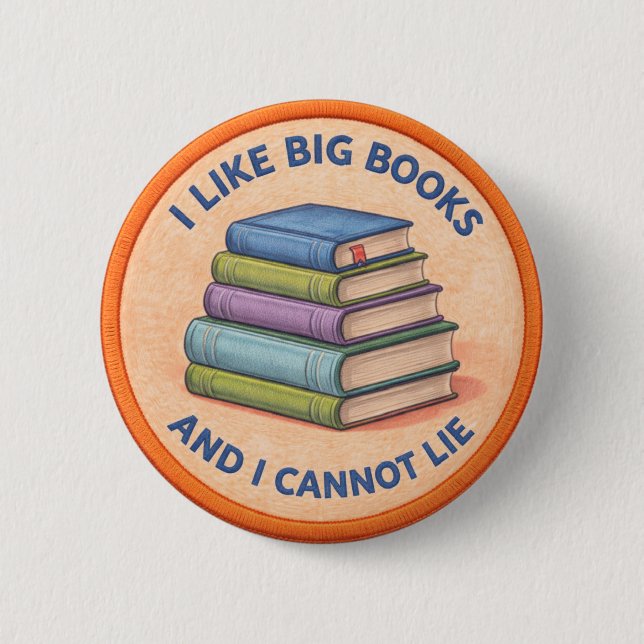 Big Books 2 Inch Round Button (Front)