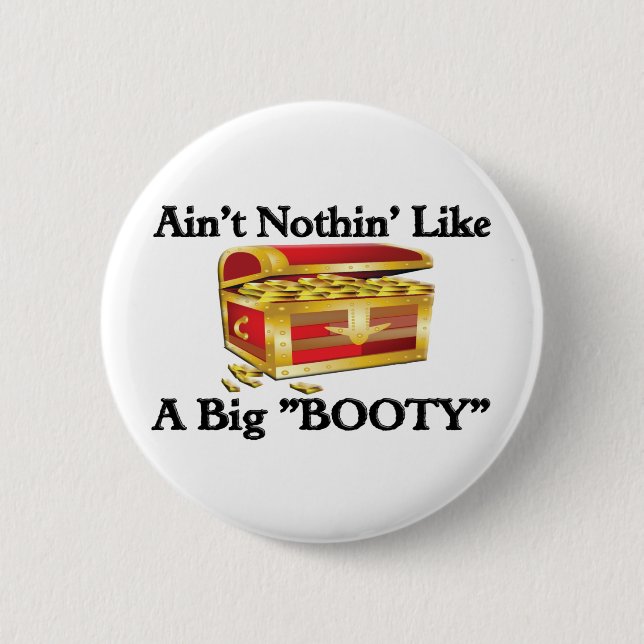 Big "BOOTY" 2 Inch Round Button (Front)