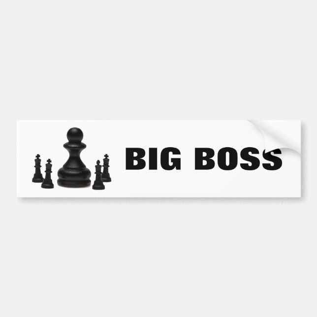 Big Boss Bumper Sticker (Front)