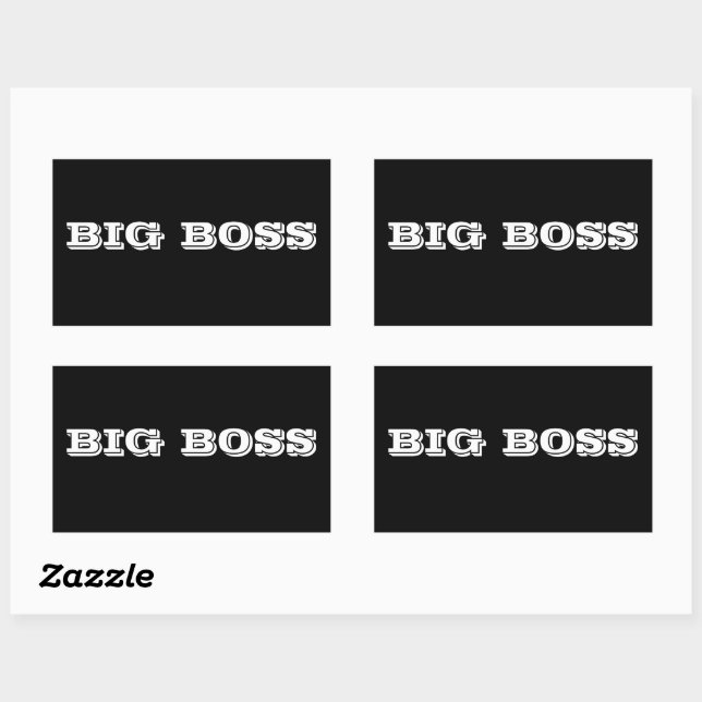 Big Boss bumpersticker Sticker (Sheet)