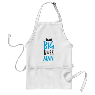 Big boss man nice Bossy design with a bow tie Standard Apron