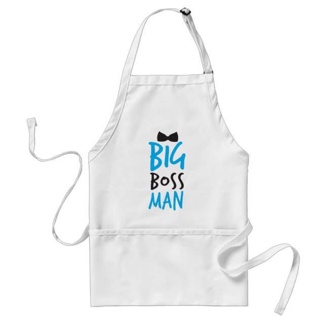 Big boss man nice Bossy design with a bow tie Standard Apron (Front)
