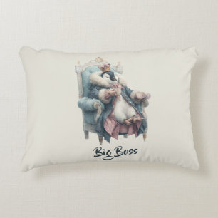Big Boss Winter Penguin Design Accent Pillow