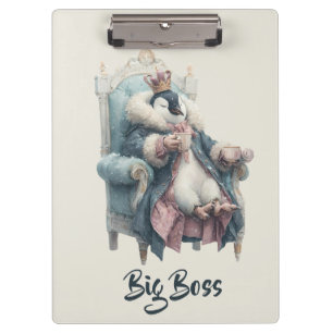 Big Boss Winter Penguin Design Clipboard