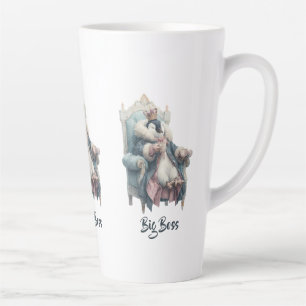 Big Boss Winter Penguin Design Latte Mug