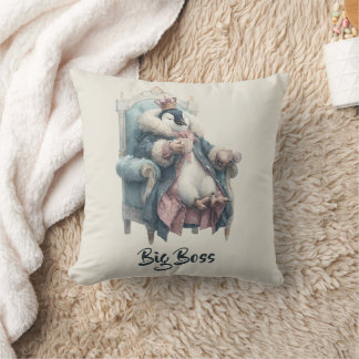 Big Boss Winter Penguin Design Throw Pillow
