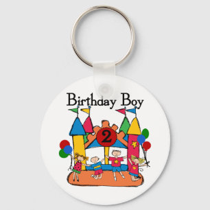 Big Bounce Boy 2nd Birthday Tshirts and Gifts Keychain