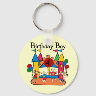 Big Bounce Boy 4th Birthday Tshirts and Gifts Keychain