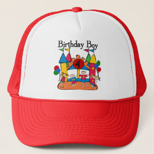 Big Bounce Boy 4th Birthday Tshirts and Gifts Trucker Hat