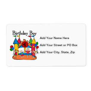 Big Bounce Boy 4th Birthday Tshirts et cadeaux