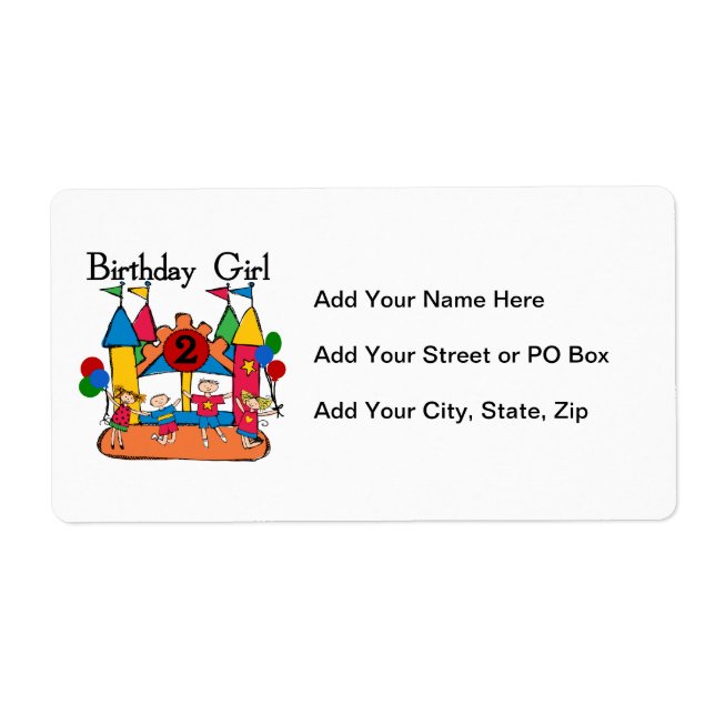 Big Bounce Girl 2nd Birthday Tshirts et cadeaux (Devant)