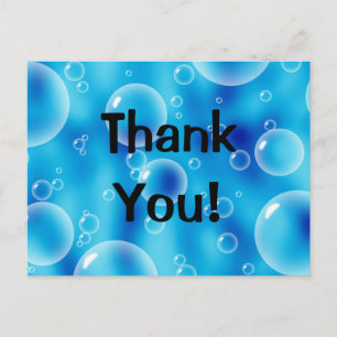 Big Bouncing Blue Bubbles Postcard