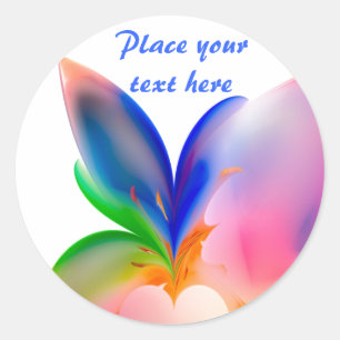 Big Bow Gift Box Classic Round Sticker