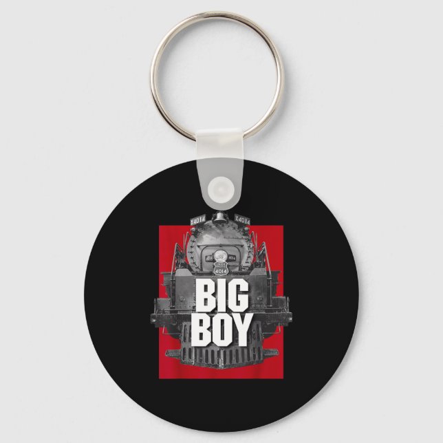 Big Boy 4014 Clic Steam Engine Retro Locomotive Ra Keychain (Front)