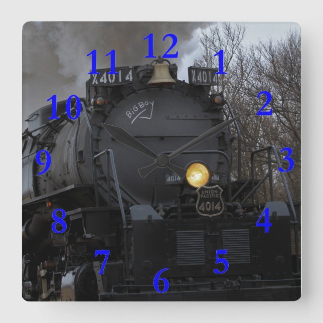 Big Boy 4014 Square Wall Clock (Front)