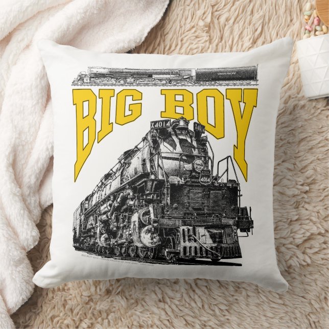 Big Boy 4014 Steam Loco. Union Pacific Class 4000 Throw Pillow (Blanket)